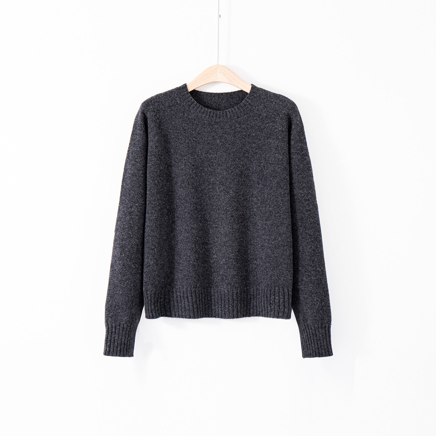 Crew-neck Long-sleeve Top Relaxed-fit Base Layer
