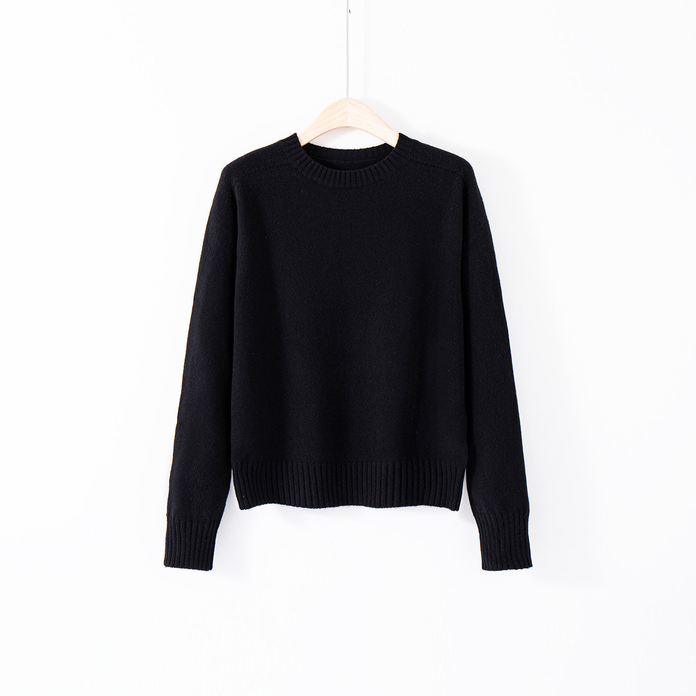 Crew-neck Long-sleeve Top Relaxed-fit Base Layer